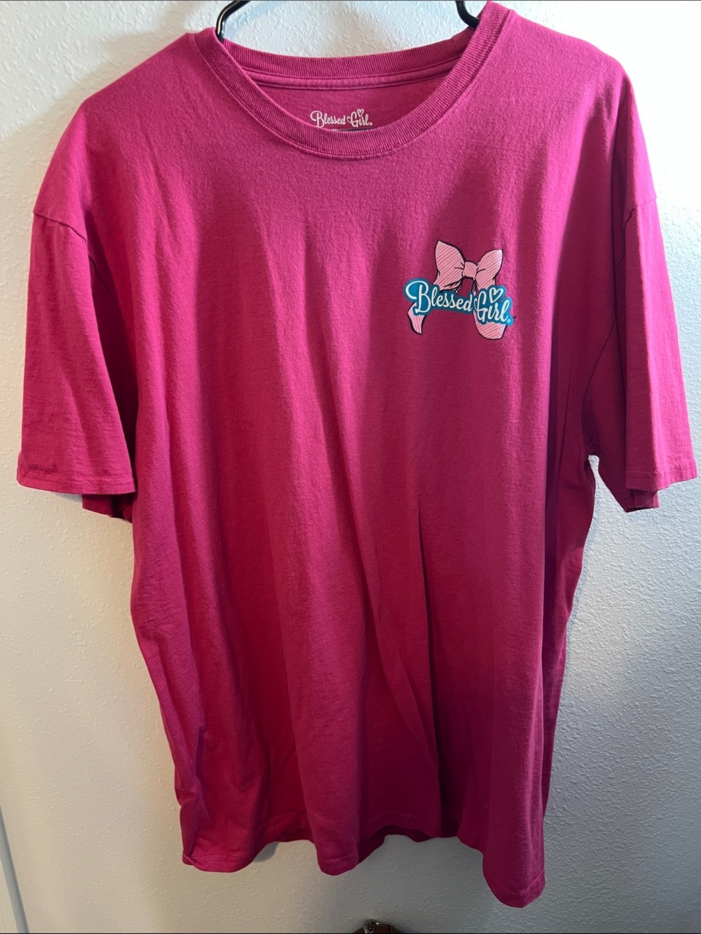 Blessed Girl Magenta Short Sleeve Tee